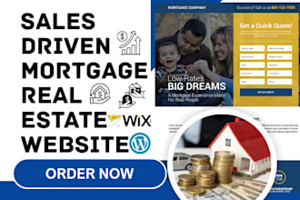 build mortgage website real estate website mortgage landing page sales funnel