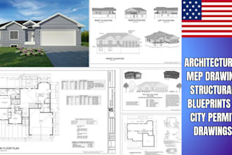 city permit blueprints architect building plans, adu, garage, deck, patio, shed