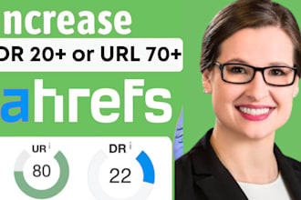 increase ahrefs domain rating dr 70 moz da majestic tf using high authority SEO