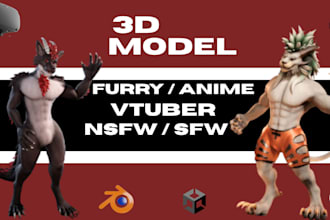 vrchat avatar 3d model vr character vrc model anime model