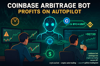 build profitable coinbase arbitrage bot with real time trading integration