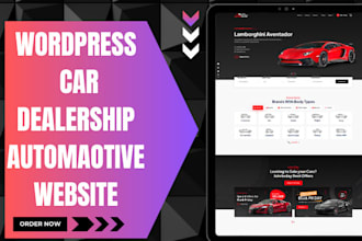 wordpress automotive website car dealership website