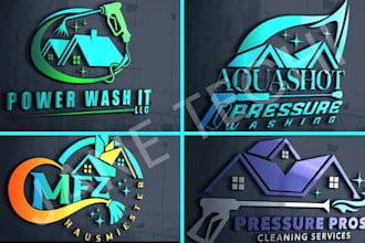 design pressure washing logo cleaning power washing pressure washing website