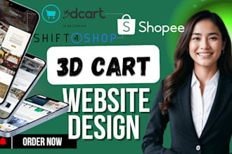 shift4shop hostinger webador bigcartel shopee 3dcart ecwid store design redesign