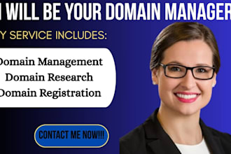 be your domain broker, domain manager and domain agent