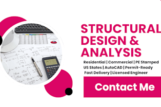 provide structural design and analysis with pe stamping in US states