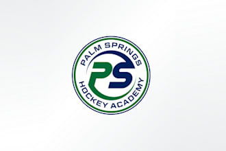 create fun creative high school hockey academy logo