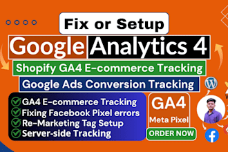 set up ga4 server side tracking facebook pixel and ecommerce tracking