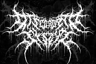 design dj, music, band, edm, typography, metal band logo