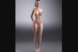 3d vr chat character,ue5 rig,3d animate,nsfw avatar,maya,3d vtuber,vtuber live2d