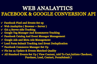 fix fb and google ads conversions API fb pixel ga4 server tracking via GTM