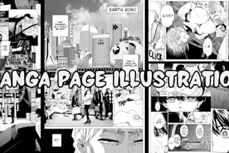 draw your anime manga panel, manga page, nsfw comic book page, nsfw manga artist
