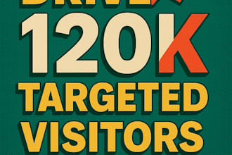 drive 120k targeted leads to your website in one month