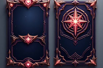 create custom tcg template, card art, tarot cards pokemon cards  and card games