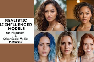 create a ai virtual influencer model with animation for instagram and your brand