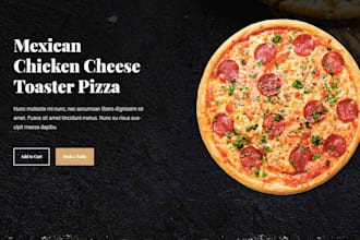 create a restaurant website with online ordering