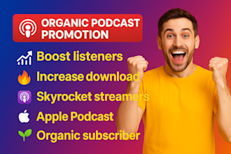 do organic podcast promotion on apple sportify to grow your audience naturally