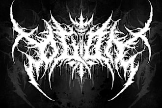 design extreme graffiti tag, nu metal, hard techno and metal band logo