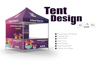 design tent, table cover, flag and canopy tent