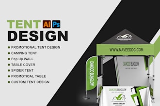 design tent, table cover, flag and canopy tent