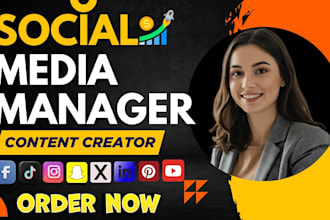 be your social media manager instagram facebook tiktok ads linkedin marketing