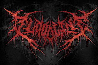 design a heavy metal band logo