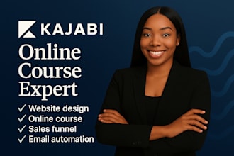kajabi online course, kajabi website design, kajabi funnel, thinkific podia