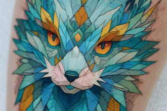 hand paint fantasy logo