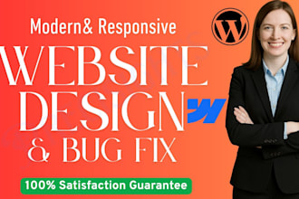 build wordpress website or webflow website for high converting stores, fix bugs