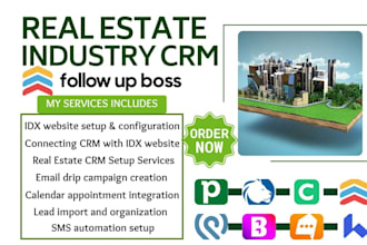 setup real estate crm kvcore lofty follow up boss chime boldtail idx liondesk