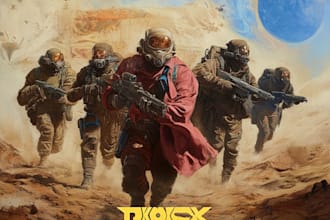 made awesome concept art like fantasy, sci fi art
