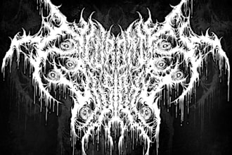 design your black, slamming, brutal, death metal logo