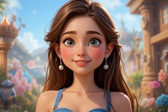 transform your photo into a disney pixar style cartoon