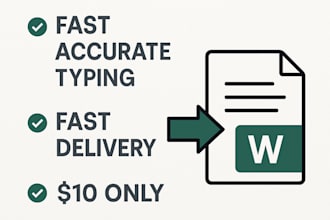 type or convert your scanned documents or images into word