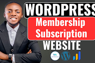 build wordpress membership website subscription website with learndash buddyboss
