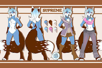 draw furry reference sheet furry ref sheet fursuit reference sheet character fur