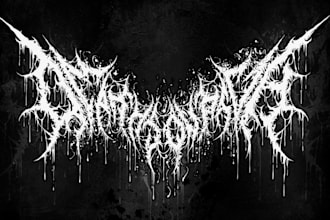 design a brutal death metal logo in my unique style
