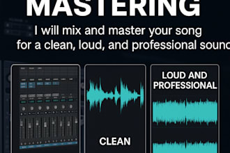 mix and master your song for a clean, professional sound