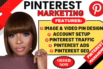 setup, optimize and do pinterest marketing, boards and pins, manage pin terest