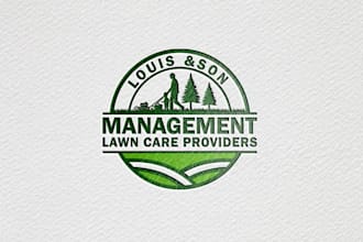 create unique agriculture, landscape and lawn care logo
