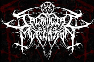draw black, slam, or death metal logo for your band
