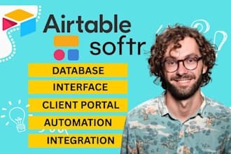 be softr expert integrate to airtable, googlesheet, stripe, make, zapier, notion