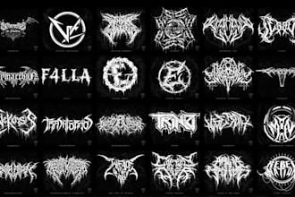 make killer rock and metal band logo design