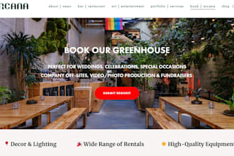 build party rental website, photobooth, event rental website with online booking