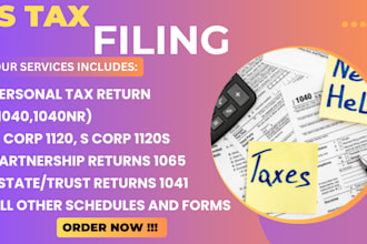 minimize your US tax filings form 1040 1065 1120 5472 and us sales tax returns