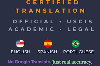 translate and certify your documents, uscis compliant