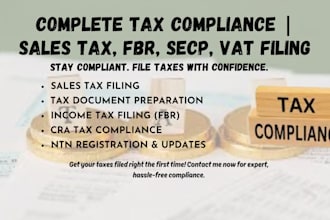 file tax compliance sales tax fbr income filer ntn cra compliance vat