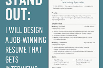 design a job winning resume that gets interviews