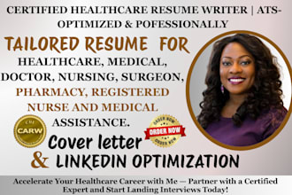 do healthcare, medical, nursing, doctor, pharmacy, and dentist resume writing
