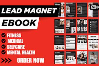 design mental health, fitness, self care, medical lead magnet ebook guide